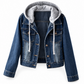 💙 Two Ways to Wear Denim | Women's Layered Hooded Denim Jacket