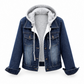 💙 Two Ways to Wear Denim | Women's Layered Hooded Denim Jacket