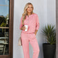 ✨ Pull On & Go | Women's Half-Button Sweatshirt & Sweatpants 2-Piece Set