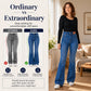 👖 Flattering Flare, Flexible Comfort | Women's High-Waist Stretch Jeans