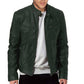 🧥 Sleek PU Style | Men's Zip-Up Stand-Collar Jacket ⚡ Free Shipping
