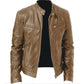 🧥 Sleek PU Style | Men's Zip-Up Stand-Collar Jacket ⚡ Free Shipping