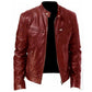 🧥 Sleek PU Style | Men's Zip-Up Stand-Collar Jacket ⚡ Free Shipping