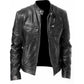 🧥 Sleek PU Style | Men's Zip-Up Stand-Collar Jacket ⚡ Free Shipping