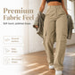 👖 More Pockets, Easy Movement | Women's High-Waist Straight-Leg Cargo Pants