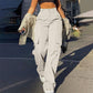 👖 More Pockets, Easy Movement | Women's High-Waist Straight-Leg Cargo Pants