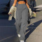 👖 More Pockets, Easy Movement | Women's High-Waist Straight-Leg Cargo Pants