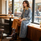 ❄️ Premium Denim Warmth | Women's Warm-Lined Long Denim Coat ⚡ Free Shipping