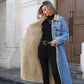 ❄️ Premium Denim Warmth | Women's Warm-Lined Long Denim Coat ⚡ Free Shipping
