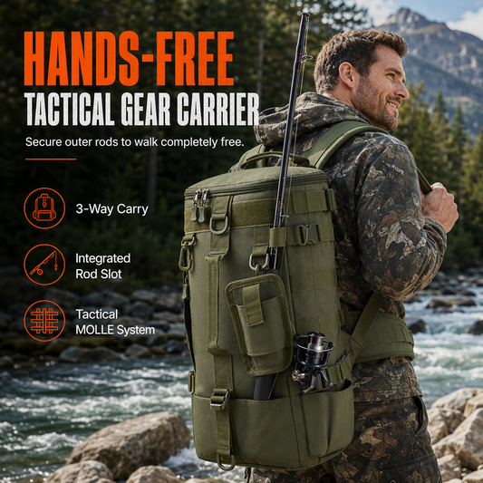 🎣 More Gear, Less Hassle | Men's Multi-Use Fishing Backpack