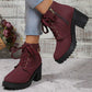 👢 Stable Steps, Western Edge | Women's Side-Zip Chunky Heel Ankle Boots