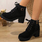 👢 Stable Steps, Western Edge | Women's Side-Zip Chunky Heel Ankle Boots