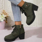 👢 Stable Steps, Western Edge | Women's Side-Zip Chunky Heel Ankle Boots