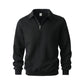 🧶 Cable-Knit Texture, Easy Comfort | Men's Half-Zip Lapel Sweater