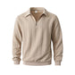 🧶 Cable-Knit Texture, Easy Comfort | Men's Half-Zip Lapel Sweater