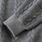 🧶 Cable-Knit Texture, Easy Comfort | Men's Half-Zip Lapel Sweater