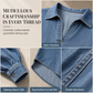 💙 Soft Denim, Standout Shape | Women's Batwing V-Neck Asymmetrical Denim Top