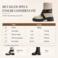 👢 Buckle Detail, Stable Steps | Women's Round-Toe Chunky Mid-Heel Ankle Boots