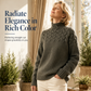 🧶 Cozy Cable-Knit Style | Turtleneck Pullover Sweater