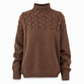 🧶 Cozy Cable-Knit Style | Turtleneck Pullover Sweater