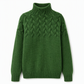 🧶 Cozy Cable-Knit Style | Turtleneck Pullover Sweater