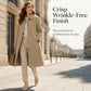 🧥 Vintage Tailoring, Easy Layers | Women's Single-Breasted Long Trench Coat
