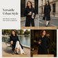 🧥 Vintage Tailoring, Easy Layers | Women's Single-Breasted Long Trench Coat