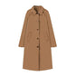🧥 Vintage Tailoring, Easy Layers | Women's Single-Breasted Long Trench Coat