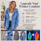 ☁️ Plush Warmth, Easy Coverage | Women's Fuzzy Hooded Jacket ⚡ Free Shipping