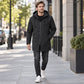🌬️ Weather-Ready Style | Men's Mid-Length Hooded Windbreaker Trench