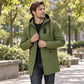 🌬️ Weather-Ready Style | Men's Mid-Length Hooded Windbreaker Trench