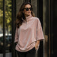 ✨ Velvet Texture, Easy Polish | Women's 3/4-Sleeve Half-Zip Top