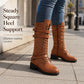 👢 Rugged Vintage Style | Women's Buckle & Rivet Mid-Calf Combat Boots ⚡ Free Shipping