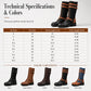 👢 Rugged Vintage Style | Women's Buckle & Rivet Mid-Calf Combat Boots ⚡ Free Shipping