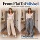 👖 Plaid Made Easy | Women's Pull-On Straight-Leg Pants with Pockets