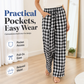 👖 Plaid Made Easy | Women's Pull-On Straight-Leg Pants with Pockets