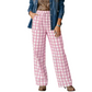 👖 Plaid Made Easy | Women's Pull-On Straight-Leg Pants with Pockets