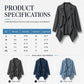 💙 Soft Denim, Effortless Drape | Women's Open-Front Longline Denim Jacket