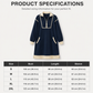 💫 Sporty Comfort, Easy Style | Women's Half-Zip Contrast-Trim Sweatshirt Dress
