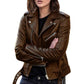 🖤 Moto Edge, Flattering Fit | Women's Cropped PU Leather Biker Jacket