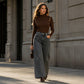 ❄️ Cozy Denim, Flattering Flow | Women's Warm-Lined Wide-Leg Jeans