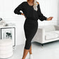 ✨ Two Pieces, More Ways to Wear | Women's Off-Shoulder Sweatshirt & Camisole Dress Set