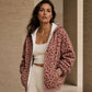 🐆 Leopard Detail, Easy Zip-Up Style | Women's Casual Hoodie