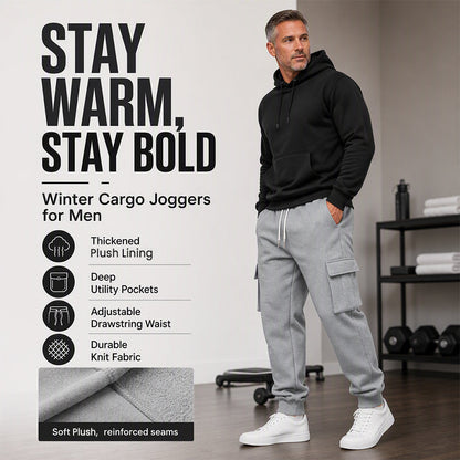 👖 Pull On & Go | Men's Loose Drawstring Cargo Jogger Pants
