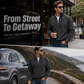 🧥 Refined Warmth, Easy Everyday Fit | Men's Half-Zip Stand-Collar Sweatshirt