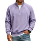 🧥 Refined Warmth, Easy Everyday Fit | Men's Half-Zip Stand-Collar Sweatshirt