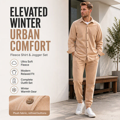 ☁️ Head-to-Toe Comfort | Men's Warm Shirt & Pants Lounge Set ⚡ Free Shipping
