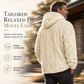 ❄️ LIMITED-TIME 50% OFF! 💨 Men's Fleece-Lined Jacquard Hooded Pullover — Warm Winter Casual Hoodie 🧥