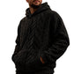 ❄️ LIMITED-TIME 50% OFF! 💨 Men's Fleece-Lined Jacquard Hooded Pullover — Warm Winter Casual Hoodie 🧥