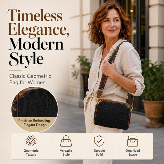 👜 3-Layer Storage, Stylish Diamond Texture | Women's Crossbody Bag